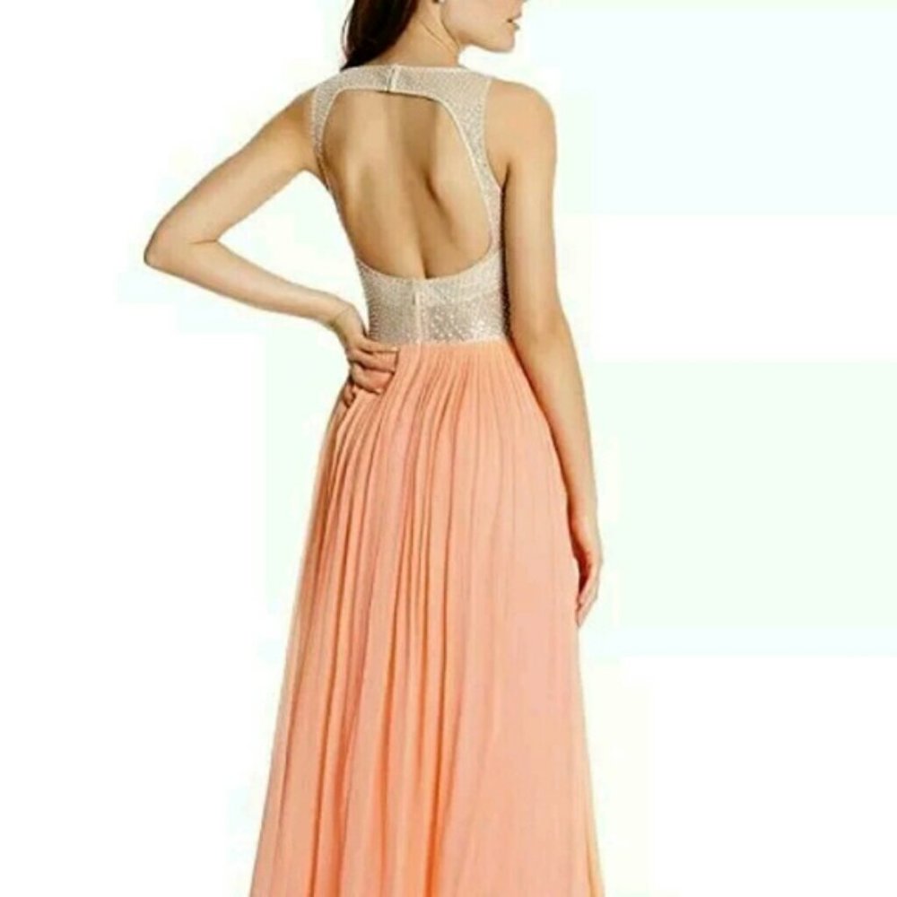 STUNNING MARCIANO NWT chiffon sequin maxi dress - Picture 4 of 4